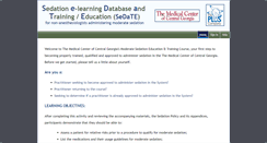 Desktop Screenshot of mccg.sedationelearning.com